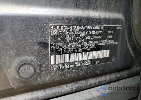 2020 Toyota Rav4 Le z USA, uszkodzony, nr VIN 2T3F1RFVXLC061923